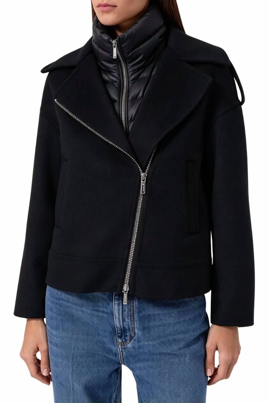 NEW MOORER viana-cwx biker jacket in nero